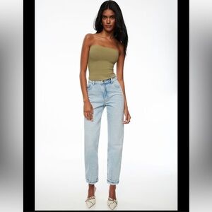 Dynamite Claudia Light Wash Mom Jeans Size 26 size 2 Straight Leg Vintage